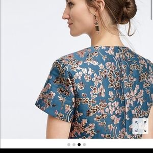 Blossoms Jacquard blouse by Jcrew